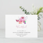 We hebben Cute Waterverf Tea Set Simple Chic verpl Aankondiging (Staand voorkant)