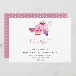 We hebben Cute Waterverf Tea Set Simple Chic verpl Aankondiging