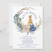 We hebben Cute Woodland Fox Waterverf Floral verpl Aankondiging (Voorkant)