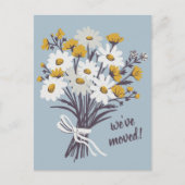 We hebben Daisy Bouquet verplaatst Nieuw Home Adre Briefkaart (Voorkant)