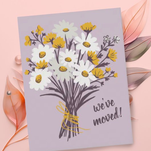 We hebben Daisy Bouquet verplaatst Nieuw Home Adre Briefkaart