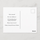 We hebben Daisy Bouquet verplaatst Nieuw Home Adre Briefkaart (Achterkant)