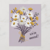 We hebben Daisy Bouquet verplaatst Nieuw Home Adre Briefkaart (Voorkant)