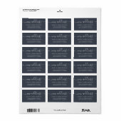 We hebben Dark Blue New Address-label verplaatst Etiket (Full Sheet)