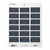 We hebben Dark Blue New Address-label verplaatst Etiket (Full Sheet)
