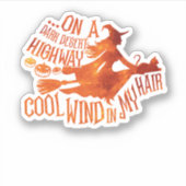 We hebben Dark Desert Highway Cool Wind Witch Broo Sticker (Voorkant)