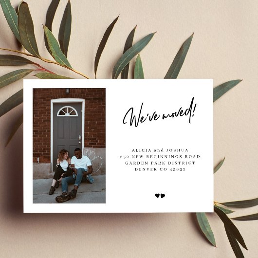 We hebben de aangepaste foto modern, eenvoudig ver aankondiging