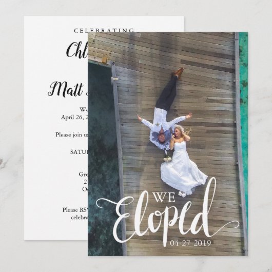 We hebben de aankondiging na de bruiloft verwijder (Voorkant / Achterkant)