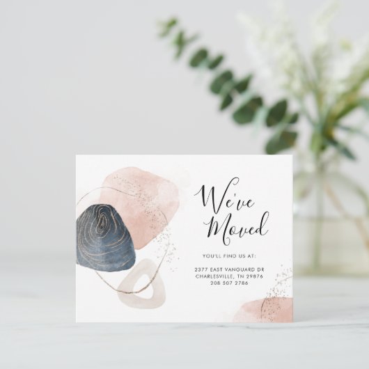 We hebben de aankondiging van adresverhuizing verp (Staand voorkant)