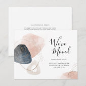 We hebben de aankondiging van adresverhuizing verp (Voorkant / Achterkant)