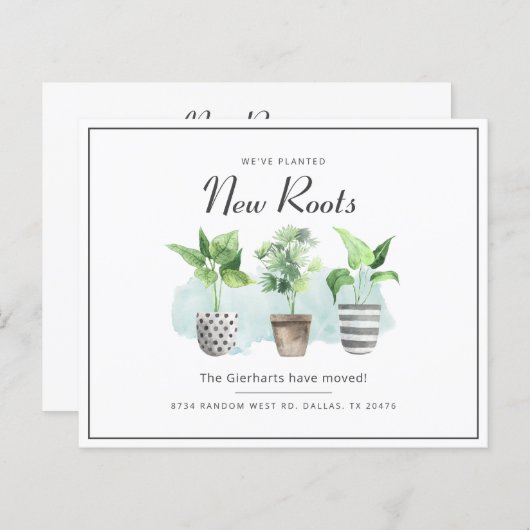 We hebben de aankondiging van adreswijziging verpl (Voorkant / Achterkant)