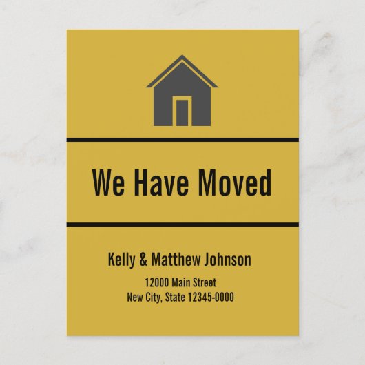 We hebben de aankondiging van Black en Gold Moving (Voorkant)