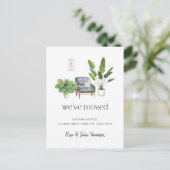 We hebben de aankondiging van Boho Cat Moving verp Briefkaart (Staand voorkant)