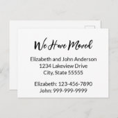 We hebben de aankondiging van de beweging van zwar briefkaart (Voorkant / Achterkant)