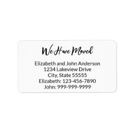 We hebben de aankondiging van de beweging van zwar etiket