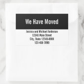 We hebben de aankondiging van de beweging van zwar rechthoekige sticker (Tas)