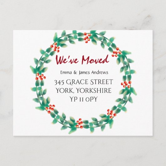 We hebben de aankondiging van de kerstkrans verpla briefkaart (Voorkant)