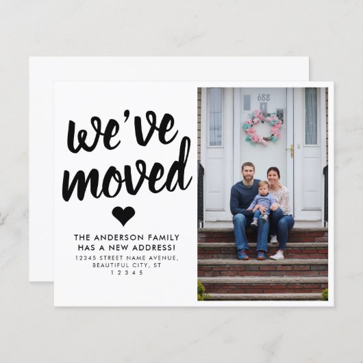 We hebben de aankondiging van de nieuwe adresfoto  (Voorkant / Achterkant)