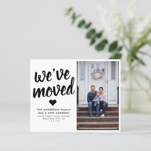 We hebben de aankondiging van de nieuwe adresfoto  (Staand voorkant)