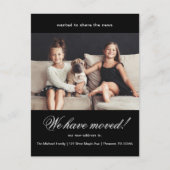 We hebben de aankondiging van de nieuwe adresfoto  briefkaart (Voorkant)