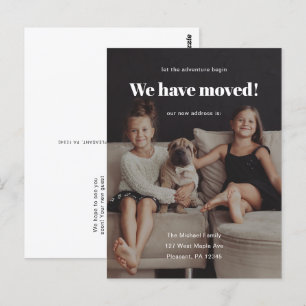 We hebben de aankondiging van de nieuwe adresfoto  briefkaart