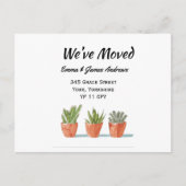 We hebben de aankondiging van de nieuwe adrestuin briefkaart (Voorkant)