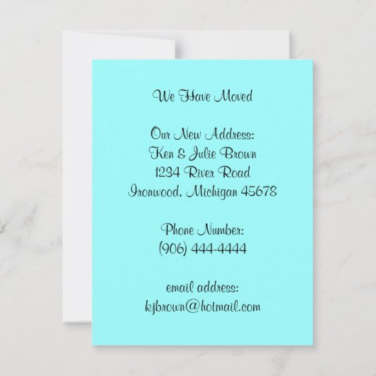 We hebben de aankondiging van de nieuwe adresuitno (Achterkant)