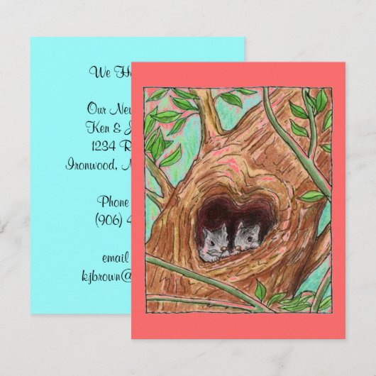 We hebben de aankondiging van de nieuwe adresuitno (Voorkant / Achterkant)