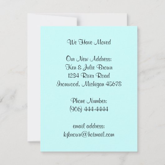 We hebben de aankondiging van de nieuwe adresuitno (Achterkant)