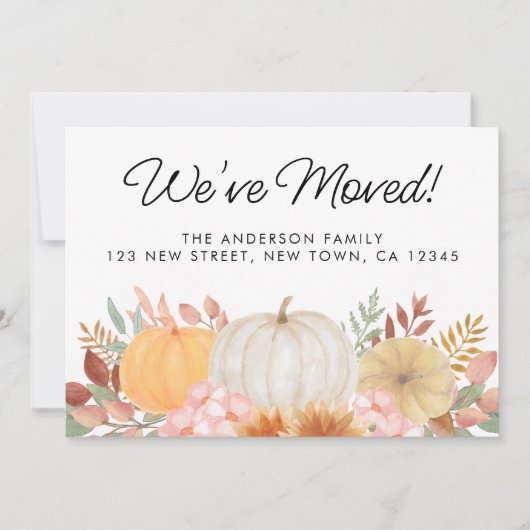 We hebben de aankondiging van de verhuizing van He (Voorkant)