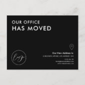 We hebben de aankondiging van een nieuw zakelijk a briefkaart (Voorkant)