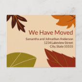 We hebben de aankondiging van Fall Leaves verhuisd Briefkaart (Voorkant)