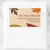 We hebben de aankondiging van Fall Leaves verhuisd Rechthoekige Sticker (Tas)