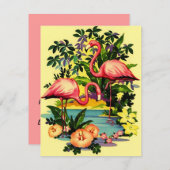 We hebben de aankondiging van Flamingos Pool-side (Voorkant / Achterkant)