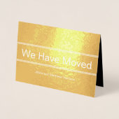 We hebben de aankondiging van Gold Foil Moving ver (Voorkant)