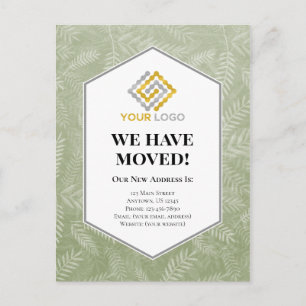 We hebben de aankondiging van Green Ferns verplaat Briefkaart