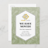 We hebben de aankondiging van Green Ferns verplaat Briefkaart (Voorkant / Achterkant)