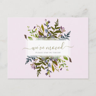We hebben de aankondiging van het bloemenscript va briefkaart