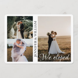 We hebben de aankondiging van het collage bruiloft