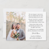 We hebben de aankondiging van het collage bruiloft (Achterkant)