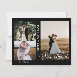 We hebben de aankondiging van het collage bruiloft