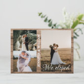 We hebben de aankondiging van het collage bruiloft (Staand voorkant)