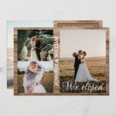 We hebben de aankondiging van het collage bruiloft (Voorkant / Achterkant)