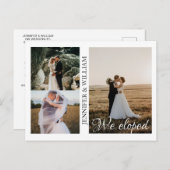 We hebben de aankondiging van het collage bruiloft briefkaart (Voorkant / Achterkant)