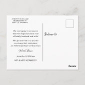 We hebben de aankondiging van het collage bruiloft briefkaart (Achterkant)