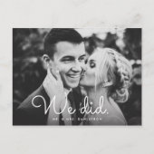 We hebben de aankondiging van het huwelijk gedaan (Voorkant)