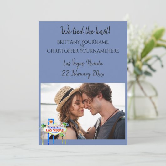 We hebben de aankondiging van het huwelijk in Knot (Staand voorkant)