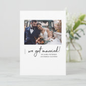 We hebben de aankondiging van het huwelijk van de  (Staand voorkant)