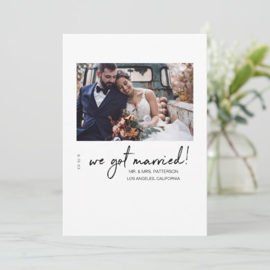 We hebben de aankondiging van het huwelijk van de  (Staand voorkant)