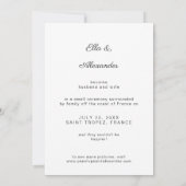 We hebben de aankondiging van het huwelijk van de  (Achterkant)